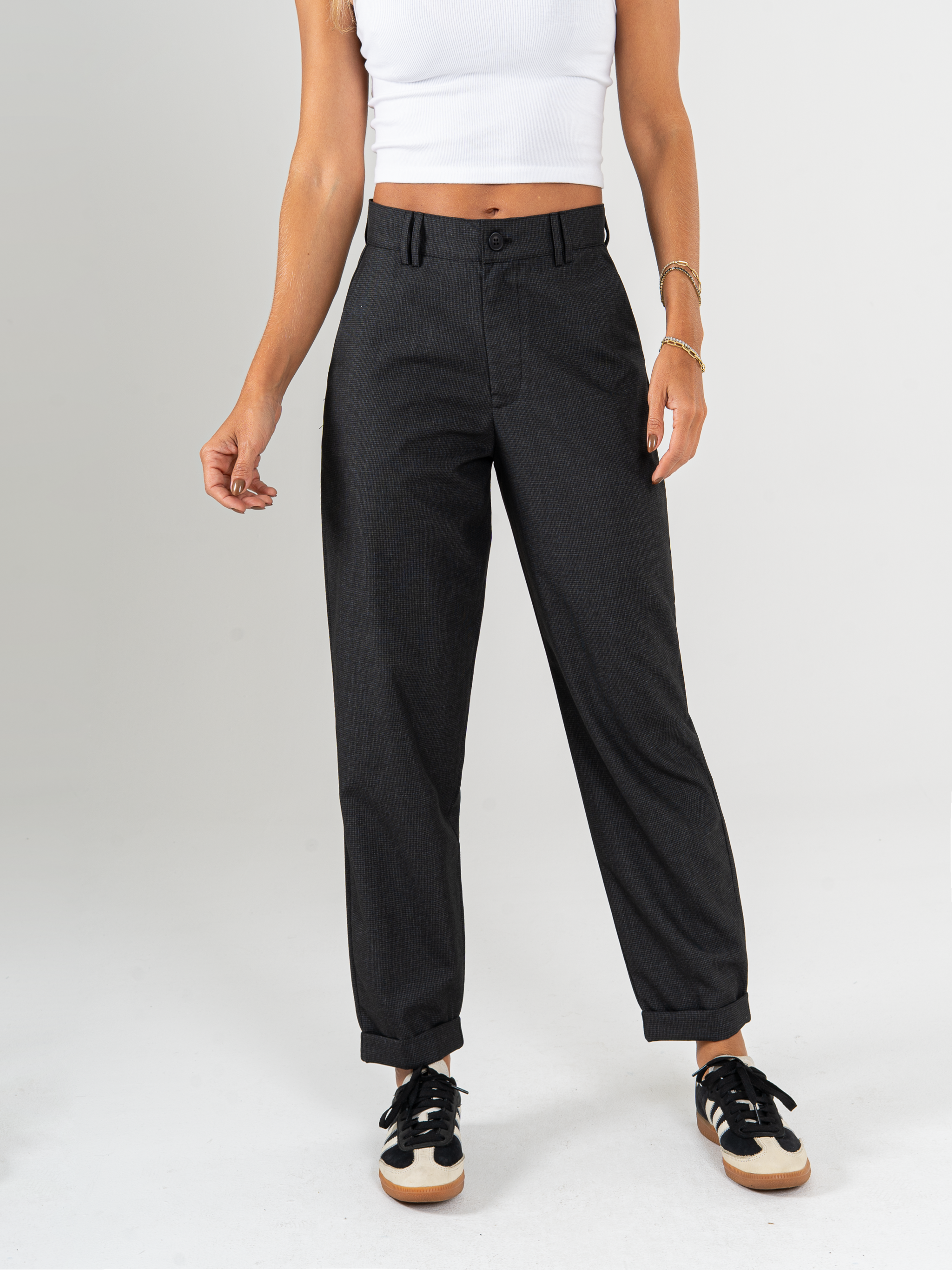 Ref: 069771 Pantalón slouchy, sin prenses, tejido plano liviano