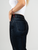 Ref: 064783 Jean straight leg, confort, denim acabado terciopelo, tono azul, tiro alto