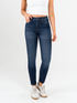 Ref: 065477 Jean Skinny stretch, tiro alto, tono azul oscuro