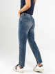 Ref: 065487 Jean Mom fit stretch, tiro alto, tono azul medio oscuro