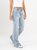 Ref: 065490 Jean Mom flare, stretch, tiro alto, tono azul medio claro