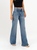 Ref: 065526 Jean Mom flare, rígido, tiro medio, tono azul medio
