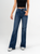 Ref: 065542 Jean semi flare stretch, tiro alto, abertura en costado, tono azul oscuro