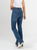 Ref: 065543 Jean semi flare stretch, tiro alto, abertura en costado, tono azul medio