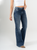 Ref: 065613 Jean flare stretch, bota ancha, tiro alto, tono azul medio oscuro