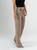 Ref: 065811 Pantalón wide leg, tiro medio, stretch, tono café