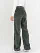 Ref: 068394 Pantalón straight leg, corduroy rígido, tiro alto, tono verde