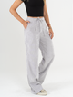 Ref: 068584 Pantalón straight leg, rígido, en corduroy, tiro alto, tono gris, pretina con ajustador