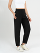 Ref: 068860 Pantalón slouchy, sin prenses, tono negro, detalle en pretina