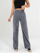 Ref: 068990 Pantalón straight leg, stretch, sin prenses, en corduroy, tiro alto, tono gris, tiro alto