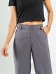 Ref: 069239 Pantalón mom flare palazzo, sin prenses, tono gris oscuro