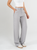 Ref: 069464 Pantalón straight leg, sin prenses, tono gris claro, detalle en pretina, tejido plano liviano, tiro alto