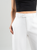 Ref: 069497 Pantalón straight leg, sin prense, tono ivory, tejido plano liviano, tiro alto, detalle en pretina