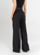 Ref: 069506 Pantalón mom flare palazzo, stretch, sin prenses, tejido plano liviano, tono negro, tiro alto