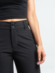 Ref: 069506 Pantalón mom flare palazzo, stretch, sin prenses, tejido plano liviano, tono negro, tiro alto
