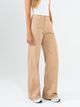 Ref: 069531 Pantalón palazzo, rígido, tiro medio, tono caqui, cintura con elástico.