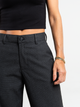 Ref: 069599 Pantalón palazzo, tejido plano liviano, tiro alto, tono gris oscuro