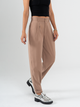 Ref: 069709 Pantalón slouchy, prenses, tejido liviano, tiro alto, tono cafe