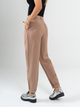 Ref: 069709 Pantalón slouchy, prenses, tejido liviano, tiro alto, tono cafe