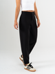 Ref: 069768 Pantalón slouchy, stretch, sin prense, tono negro, tejido plano liviano, tiro alto