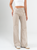 Ref: 069777 Pantalón mom flare, rígido, tiro alto, tono caqui, detalle en pretina