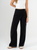 Ref: 069806 Pantalón mom flare, sobrepuesto delantero, tejido plano liviano, tiro alto, tono negro
