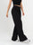 Ref: 069689 Pantalón palazzo, prenses, tono negro, tejido plano liviano, tiro alto