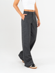 Ref: 069566 Pantalón straight leg, tejido plano liviano, bolsillo ribete , tono gris