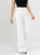 Ref: 069289 Pantalón flare stretch, bota ancha, tiro alto, tiro alto, tono ivory.