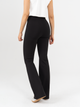 Ref: 0610381 Pantalón flare stretch, tipo legging, tiro alto, tono negro, costura en pierna
