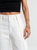 Ref: 069805 Pantalón palazzo, detalle delantero, tejido plano liviano, tiro alto, tono ivory
