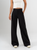 Ref: 069900 Pantalón palazzo, sin prenses, stretch, tejido plano liviano, tiro alto, tono negro