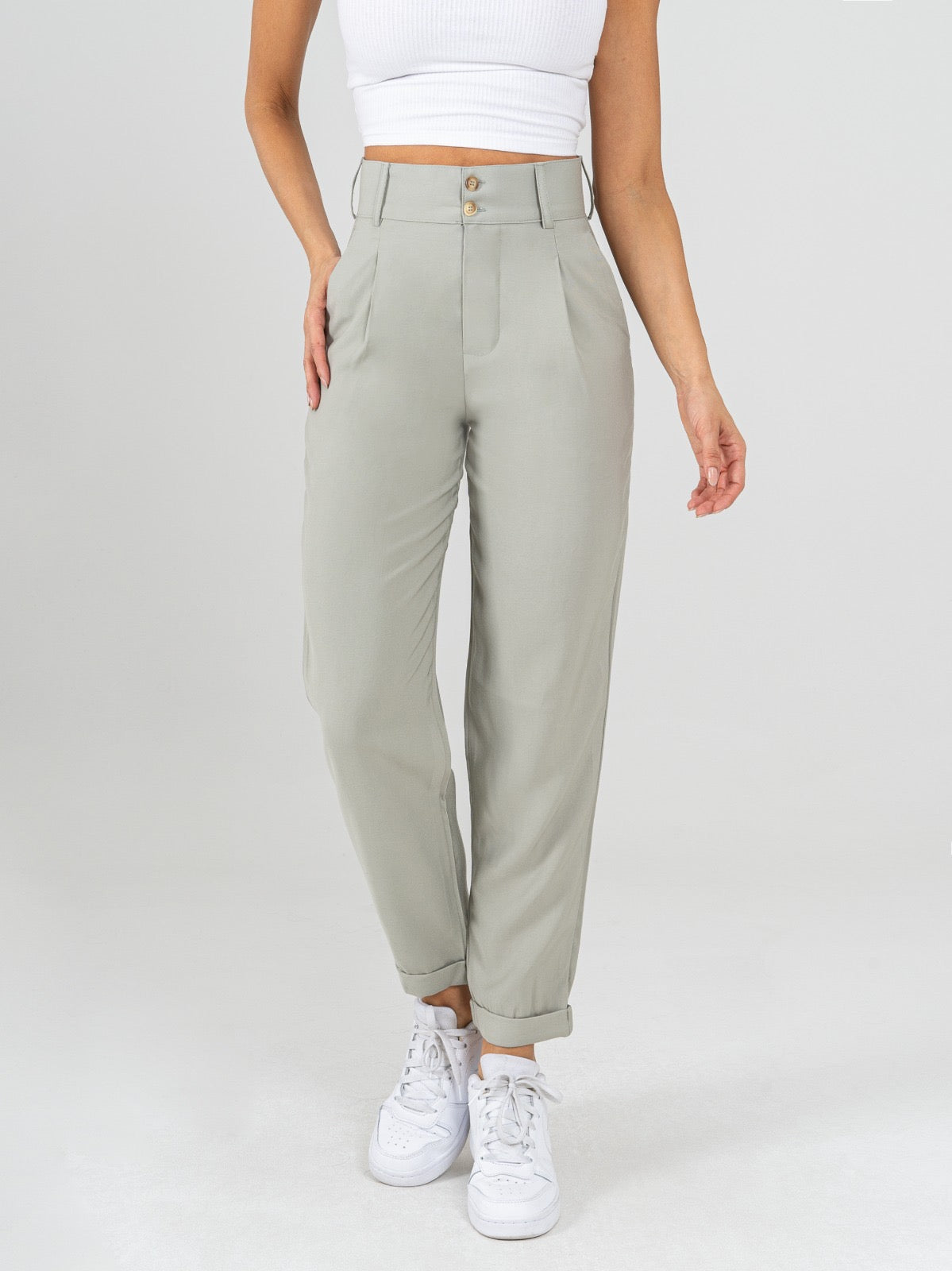 Pantalon best sale slouchy verde