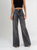 Ref: 065791 Jean palazzo, rígido, tiro alto, tono gris medio, cintura ajustada pierna holgada