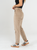 Ref: 068578 Pantalón slouchy, stretch, sin prenses, en corduroy, tiro alto, tono arena