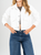 Ref: 0610384 Chaqueta efecto piel, cuello con solapa, tono ivory