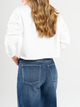 Ref: 0610384 Chaqueta efecto piel, cuello con solapa, tono ivory