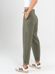 Ref: 069273 Pantalón slouchy, sin prenses, tono verde, tejido liviano, tiro alto