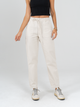 Ref: 069002 Pantalón slouchy cropped, tiro alto, dril liviano, tono arena, pretina con resorte