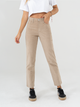 Ref: 068559 Pantalón mom fit, slim cropped,  stretch, en corduroy, tiro alto, tono arena