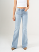 Ref: 065741 Jean flare stretch, bota ancha, tiro alto, tono azul claro