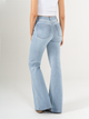 Ref: 065741 Jean flare stretch, bota ancha, tiro alto, tono azul claro